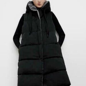 HOODED PADDED REVERSIBLE   PUFFER VEST | ZARA
